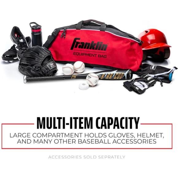 Youth Baseball Bat Bag - Kids Teeball, Softball, Baseball Equipment Bag - Picture 2 of 8